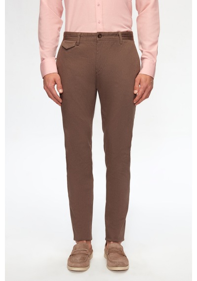 Twn Slim Fit Vizon Armürlü Chino Pantolon 6ecc3s208232m Çok Renkli