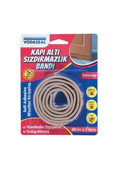 Kapı Altı Sızdırmazlık Bandı 40 Mm 110 Cm Kahverengi