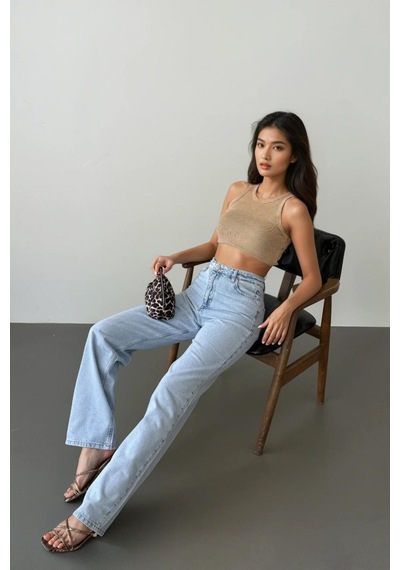 Lacarino 7714 W.leg Kadın Jean Pantolon Lıght Blue