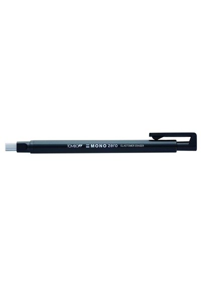Tombow Mono Zero Kalem Silgi, Yassı Uç, 2,5x5mm, Siyah