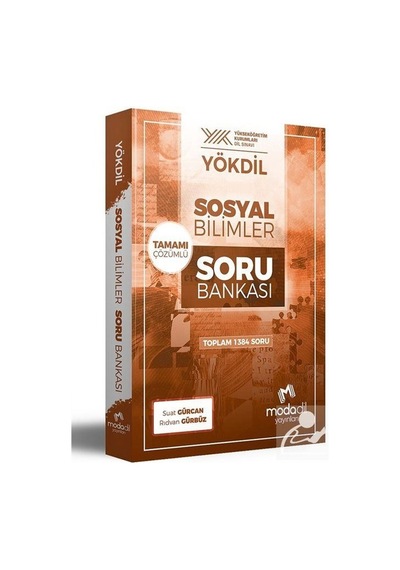 Modadil Yayınları Yökdil Sosyal Bilimler Tamamı Çözümlü Soru Bankası- Modadil Yayınları