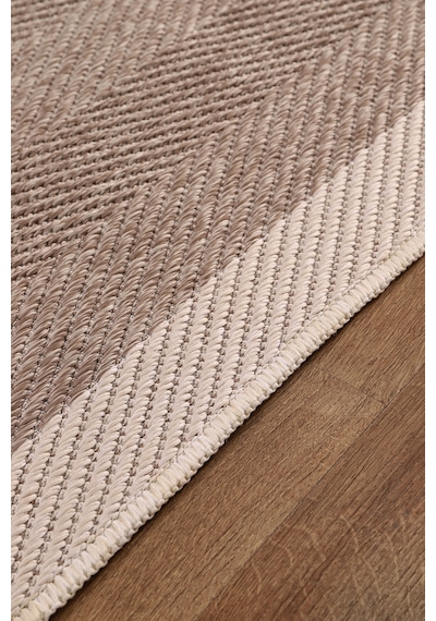 Elit Premium Sisal Jut Halı 1405 Hav Ve Toz Yapmaz Bordürlü Halı Bej-krem Bej - Krem