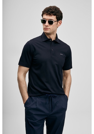 Lufian Hudson Smart Erkek Polo T-shirt 111040234 Lacivert