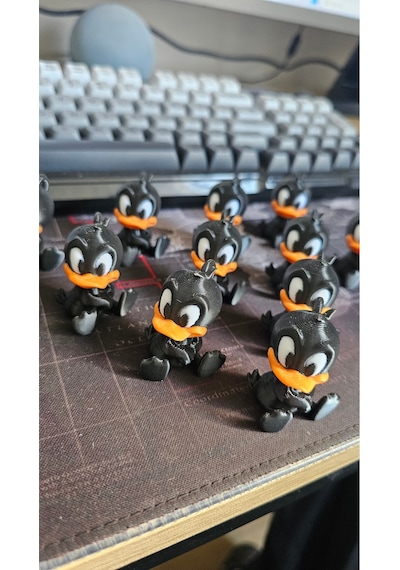 Bebek Duffy Duck Tasarımlı Sevimli Anahtarlık Ve Çanta Aksesuarı 2 Adet