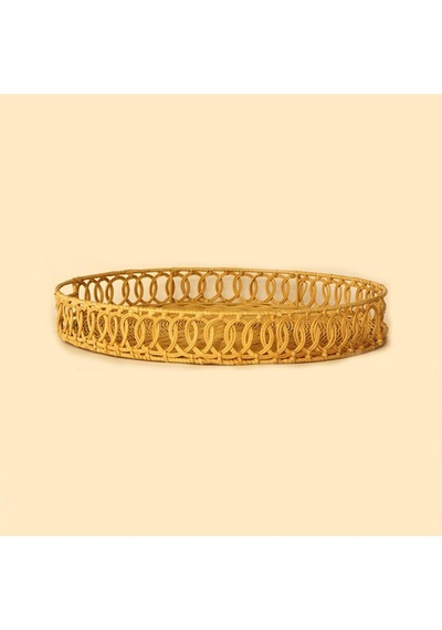Lantana 45x6 Cm. Rattan Tepsi Bej