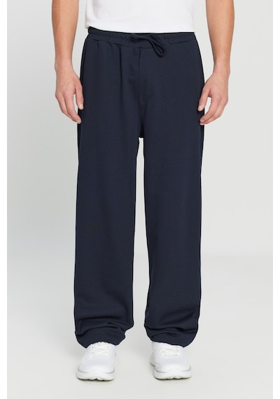 Ac&Co / Altınyıldız Classics Erkek Lacı Pamuklu Baggy Fit Rahat Kesim Beli Bağlamalı Yan Cepli Örme Eşofman Altı
