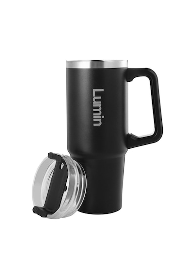 Lumin Quencher Tumbler 0,89 Litre Vakum Yalıtımlı Termos Bardak Kapaklı Ve Pipetli Black Edition