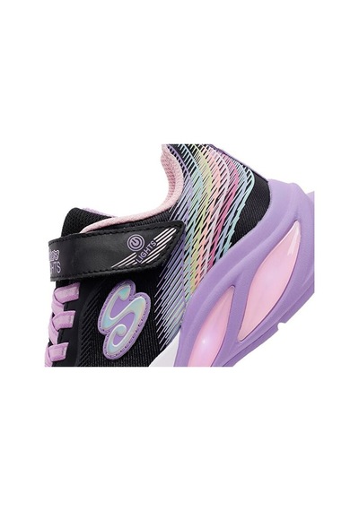 Skechers Cosmıc Glow Raınbow Beam Çocuk Günlük Işıklı Ayakkabı 303709l-bkmt Siyah Renkli