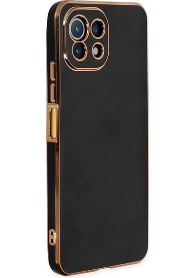 Newface Xiaomi Mi 11 Lite Kılıf Volet Silikon - Siyah Resimdeki