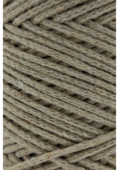 Premium Koton Pamuk Makrome İpi 2mm Cotton Zincir Makrome Çanta İpi Supla İpi Koton İp Sütlü Kahve