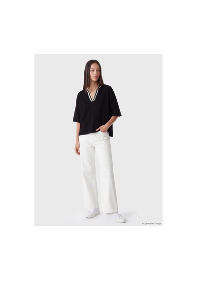 LC Waikiki Alıta Cıty Farkıyla Lcw Everyday Siyah Dalgıç Kumaşı Çizgili V Yaka Kısa Kollu Kadın Bluz Siyah - 929697211 Siyah LC Waikiki Alıta Cıty Farkıyla Lcw Everyday Siyah Dalgıç Kumaşı Çizgili V Yaka Kısa Kollu Kadın Bluz Siyah - 929697211 Siyah