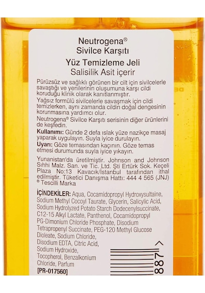 Neutrogena Visibly Clear Sivilce Karşıtı Günlük Temizleme Jeli 200 ML