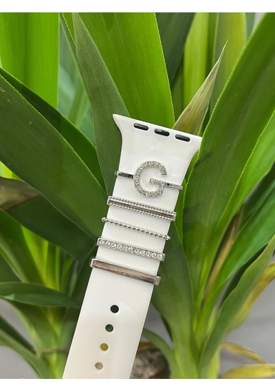 Apple Uyumlu Watch    Kordon Aksesuarı Charm Set G Harfi