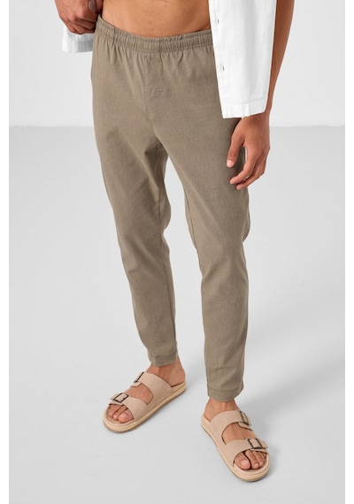 Tommylife Camel Standart Fit Dokuma Hafif Esnek Chino Erkek Pantolon - 82180 Camel