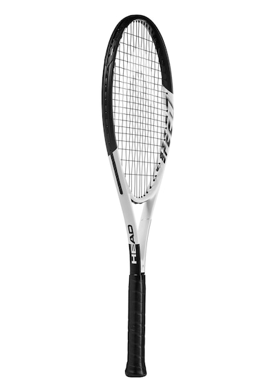 Head Geo Speed Yetişkin Tenis Raketi - Ön Sinirli Kafa Işık Dengesi 27,5 İnç Raket - 4 3/8 Kavrama, Siyah/beyaz