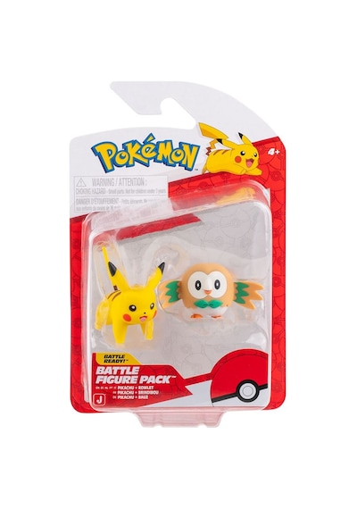 Pokemon Battle 2'li Figür Seti Pkw4072 - Pikachu Ve Rowlet Diğer