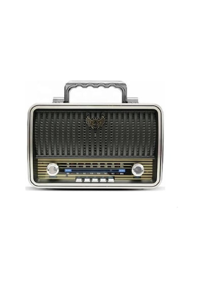 Kemai Retro Nostaljik Radyo Bluetooth Vintage Gri