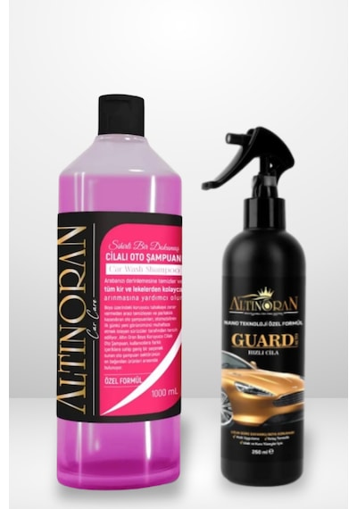 Altınoran Yıkama Ve Seramik Koruma Seti Cilalı Oto Şampuanı 1l + Guard Auto Hızlı Cila 250ml