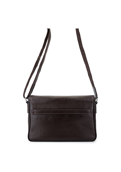 Tamer Tanca Unisex Hakiki Deri Kahverengi Postacı Çanta 1012 2032 Cnt Y26 Kahve