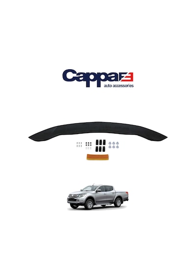 Cappafe Mitsubishi L200 Ön Kaput Koruma Rüzgarlık 4Mm Abs 15-1