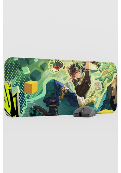 Kinich Genshin Impact Anime Gacha V3 - 70x30 Xl Gaming Mouse Pad Fare Altlığı