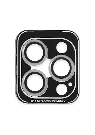 Joko Apple Uyumlu iPhone 15 Pro Max Pvd Metal Kamera Lens - Gümüş Diğer
