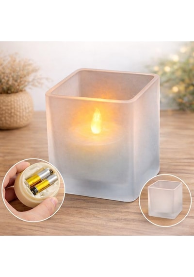 Cam Kavanoz İçinde Pilli Led Mum Gerçekçi Alev Efekti 2x Aaa Pil İle Çalışır Piller Dahil Değildir Dekoratif Ve Güvenli Işık . Cam Kavanoz İçinde Pilli Led Mum Gerçekçi Alev Efekti 2x Aaa Pil İle Çalışır Piller Dahil Değildir Dekoratif Ve Güvenli Işık .