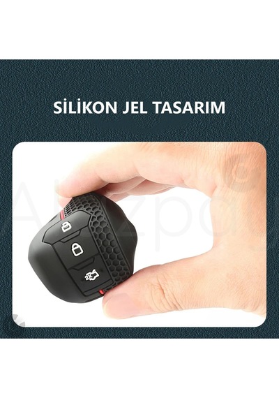Ford Mondeo Kuga Focus Fiesta Puma Ranger Ecosport B Max C Max S Max Silikon Desenli Anahtar Kılıfı