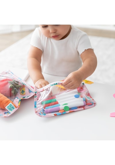 Bumkins Şeffaf Seyahat Çantası - Boots Pembe