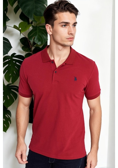 T9561 Dewberry Erkek Tshırt-bordo