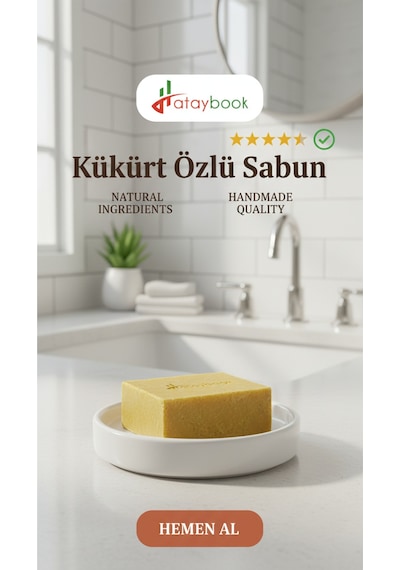 Kükürt Sabunu 1 Adet 100gr Doğal