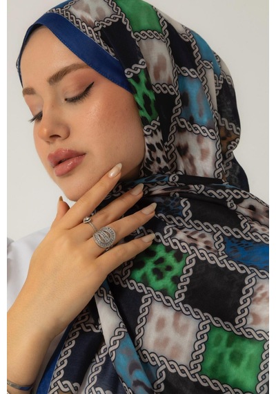 Mimiyum Soft Şal-zincir Leopar - Model 3 Çok Renkli