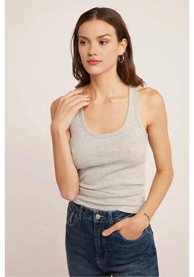 Cloudymood Kadın Fitilli Görünümlü Kalın Askılı Basic Bluz Atlet Günlük Kullanım Rahat Kalıp Gri - 872612515 Gri Cloudymood Kadın Fitilli Görünümlü Kalın Askılı Basic Bluz Atlet Günlük Kullanım Rahat Kalıp Gri - 872612515 Gri
