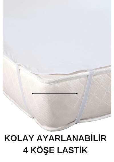 Formeya Pamukkale Alez Mikro Lastikli Su Sıvı Geçirmez Yatak Koruyucu  TekKişilik  Alez