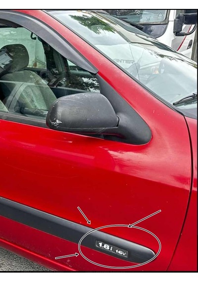 8663ew Ön Kapı Çıtası Üzeri "1.8i 16v" Yazı Cıtroen Xsara-xantia