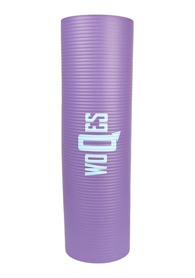 Woqes Konforlu Ve Kaymaz Nbr Yoga Matı 10 Mm Kalınlık Ekstra Destekli Ve Dayanıklı Tasarım Mor
