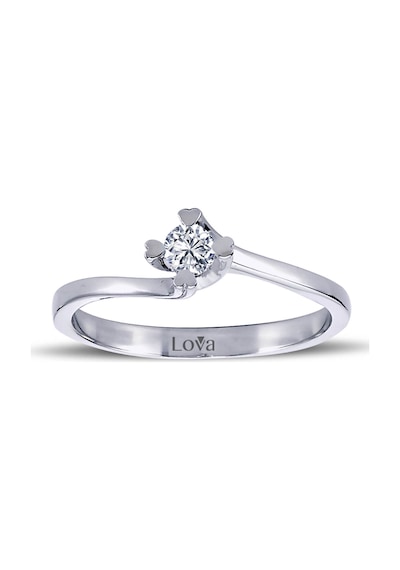 Lova E Renk 0,14 Karat Pırlanta Tektaş Yüzük - 1070027