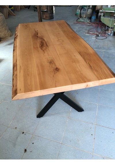 Bintaşmobilya Kayın Ağacı Kütük Masa-150X90.Cm