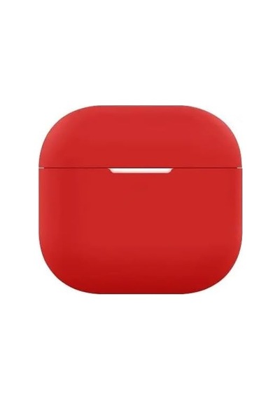 Airpods Pro 3 2025 İle Uyumlu Renkli Silikon Kılıf Kırmızı