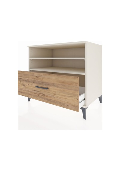 Kronos Şifonyer 2 Raflı Tek Çekmeceli 88x59x80 Aytaşı-çam Aytaşı