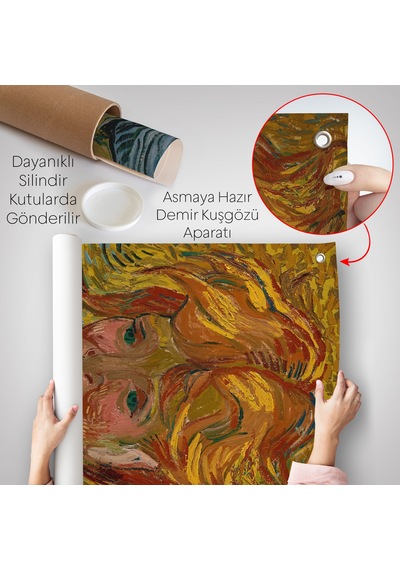 Vincent Van Gogh - Mavi Kantaronlu Delikanlı Duvar Örtüsü - Young St. John's Wort-7477