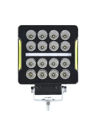 Offroad Sis Lambası Kare 10,5 X 3,5 X 12cm 12-80v 35w Beyaz-amber Adet / Lass351-1