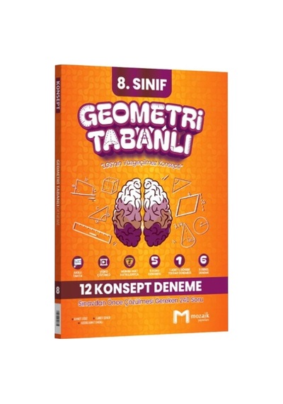 8. Sınıf Lgs Geometri Tabanlı 12 Konsept Deneme Mozaik Yayınları
