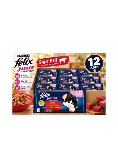 Felix Yavru Kedi Avantajlı Paket 12 Adet 4x85g
