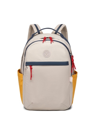 Smart Bags Smartbags Büyük Boy Uniseks Sırt Çantası 2022-3182 Bej Hardal Laci Bej Lacivert