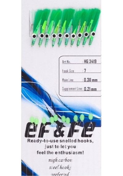 Effe Hg3419 10'lu Sabiki Çapari No:7 Renk:3419