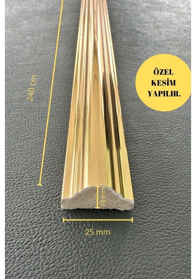 Diecor Dekoratif Polistren 1 Adet Gold-altın 2,5 Cm Duvar Çıtası Gold 2,5 Cm Model:xa251