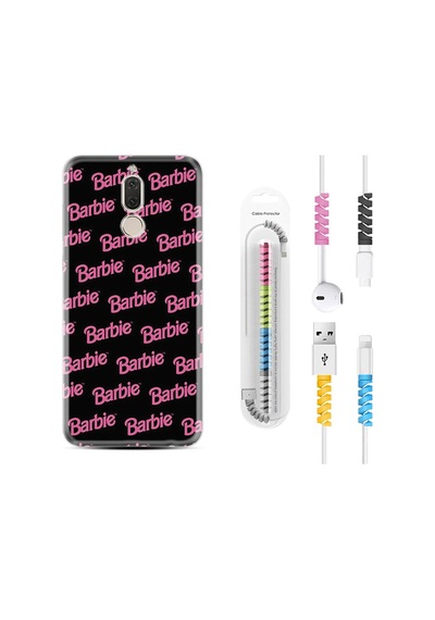 Huawei Mate 10 Lite Kılıf Kablo Koruyuculu Barbie 1404