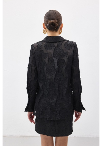 Sateen Belica Gömlek - Siyah-137146 Siyah