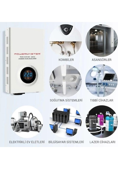 Powermaster 3000va Otomatik Voltaj Kombi Regülatörü Slım3000